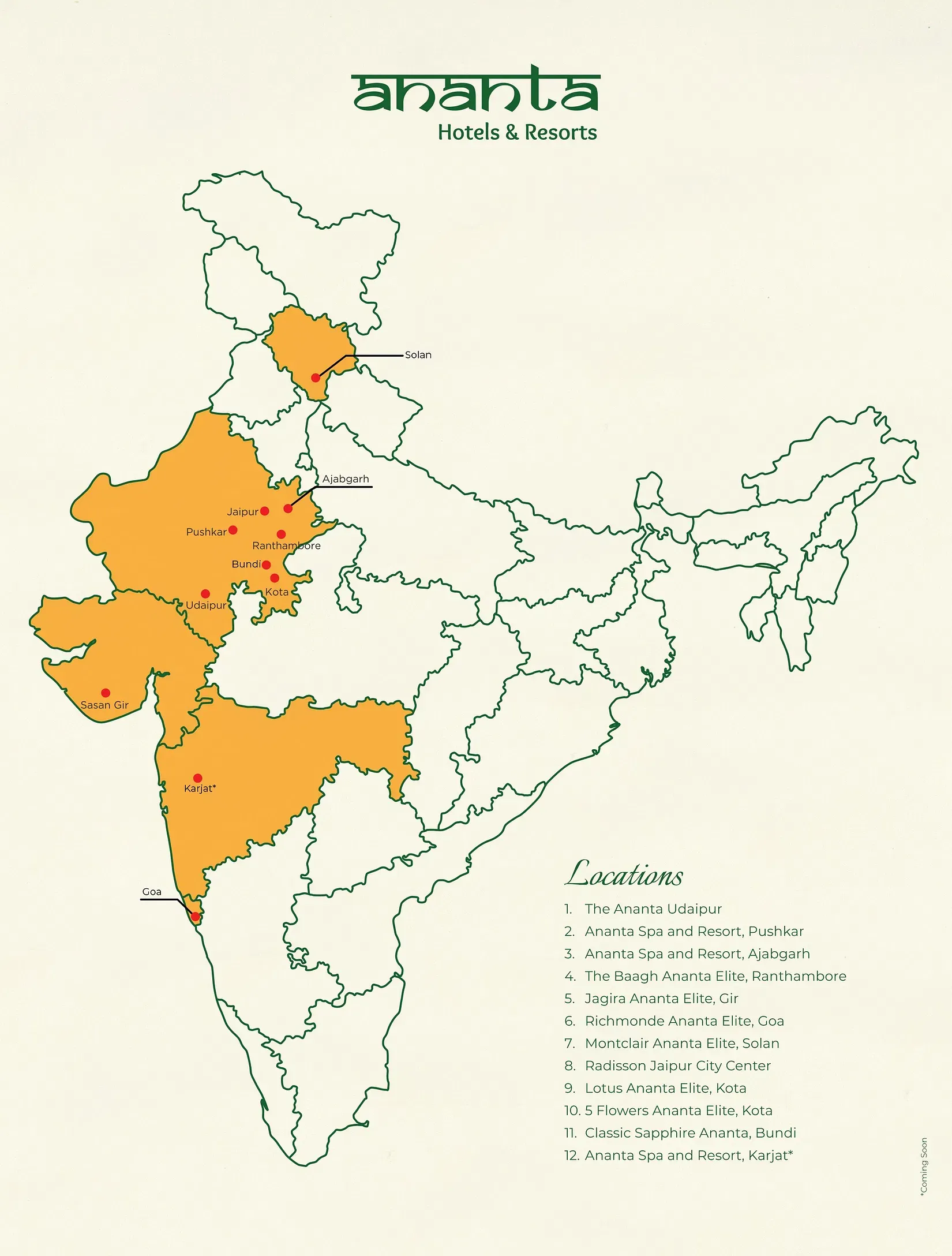 India Map - Our Presence